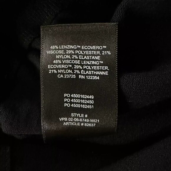 Aritzia Sunday Best Black High Waist Pull-On Flare Pants Medium Stretch Knit - Picture 3 of 7